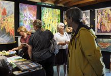 Work from more than 80 Canadian visual artists, sculptors, jewelers, and photographers will be on display at the Buckhorn Fine Art Festival, which runs on Saturday, August 18 and Sunday, August 19, with opening night on Friday, August 17, 2018. Opening night ticket holders get all-weekend access to the festival. (Photo courtesy of Buckhorn Fine Art Festival)