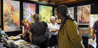 Work from more than 80 Canadian visual artists, sculptors, jewelers, and photographers will be on display at the Buckhorn Fine Art Festival, which runs on Saturday, August 18 and Sunday, August 19, with opening night on Friday, August 17, 2018. Opening night ticket holders get all-weekend access to the festival. (Photo courtesy of Buckhorn Fine Art Festival)