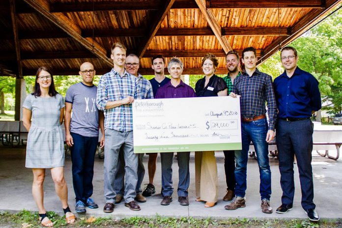 Some of the local entrepreneurs who received $29,000 in funding as part of the fifth intake of Starter Company Plus, a program funded by the Government of Ontario and administered by Peterborough & the Kawarthas Economic Development. (Photo: Peterborough & the Kawarthas Economic Development)