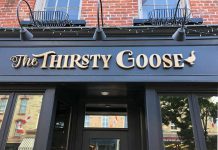Local restaurant entrepreneurs Rejean Maranda and Cameron Green, owners and operators of Kettle Drums and McThirsty's Pub in Peterborough, have officially opened their latest venture: The Thirsty Goose pub and restaurant in downtown Port Hope. (Photo: The Thirsty Goose)