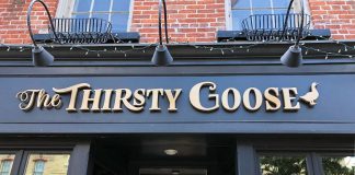 Local restaurant entrepreneurs Rejean Maranda and Cameron Green, owners and operators of Kettle Drums and McThirsty's Pub in Peterborough, have officially opened their latest venture: The Thirsty Goose pub and restaurant in downtown Port Hope. (Photo: The Thirsty Goose)