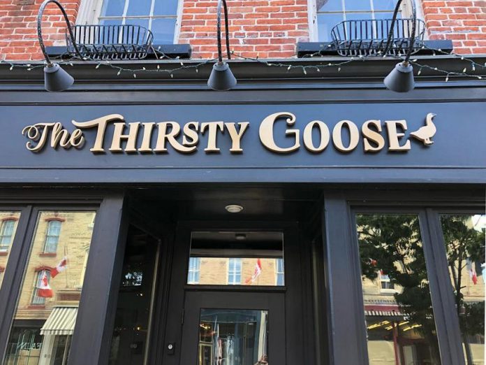 Local restaurant entrepreneurs Rejean Maranda and Cameron Green, owners and operators of Kettle Drums and McThirsty's Pub in Peterborough, have officially opened their latest venture: The Thirsty Goose pub and restaurant in downtown Port Hope. (Photo: The Thirsty Goose)