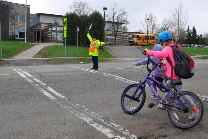 Active and Safe Routes to School Peterborough is a group of local organizations addressing health and environmental issues related to school travel. The group has a vision for all students to have the opportunity to walk, roll, or bus to and from school as a part of their daily school experience. This vision was born because we know that walking, rolling, or busing benefits students, makes school zones safer, and is good for the environment. (Supplied photo)