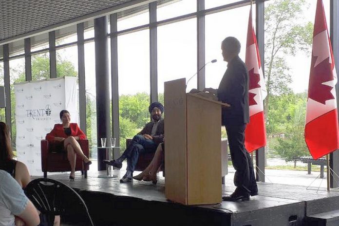 Minister Bains at Trent University