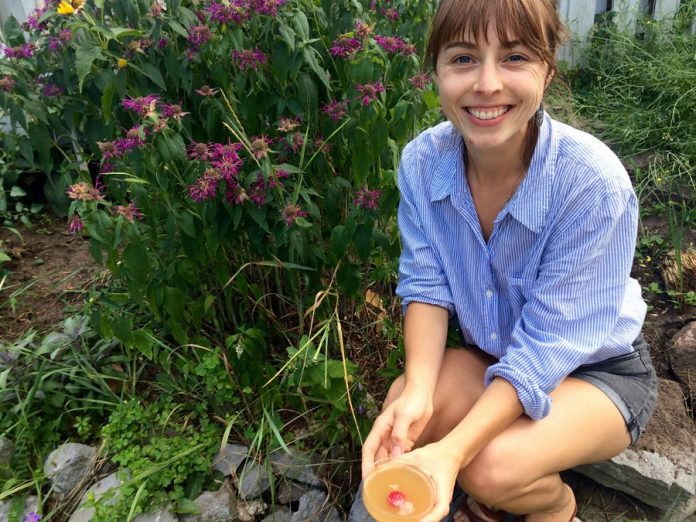 Jillian Marshall of Bittersweet Botanicals makes her own brand of bitters from a blend of fruit, herbs and flowers. (Photo: Eva Fisher / kawarthaNOW.com)