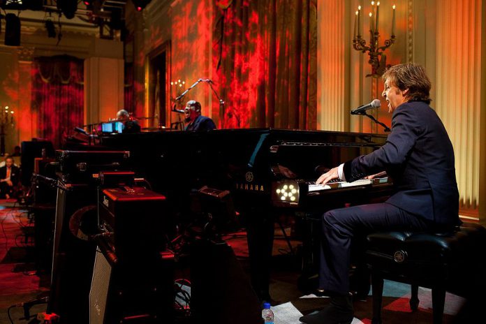 Paul McCartney performs during the Gershwin Prize concert honouring him in the East Room of the White House, June 2, 2010. (Official White House Photo by Pete Souza)