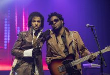 Chris Rouse as Prince with special guest guitarist Sean Alexander in tribute band The Funk Frequency, which performs a free concert at Peterborough Musicfest at Del Crary Park on Saturday, August 4, 2018. (Publicity photo)