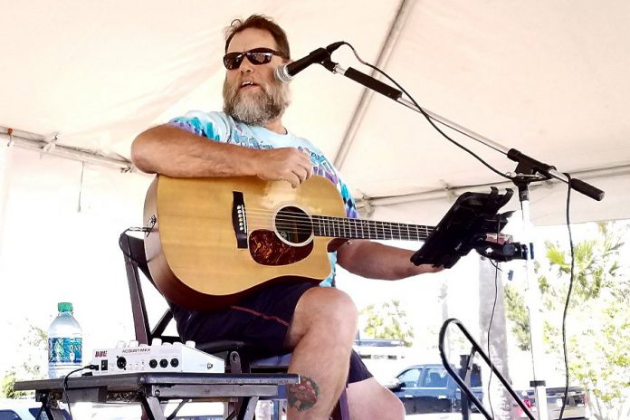 Dewey Via performing in Villano Beach, Florida, in 2017. (Photo: Dennis Miele / Facebook)