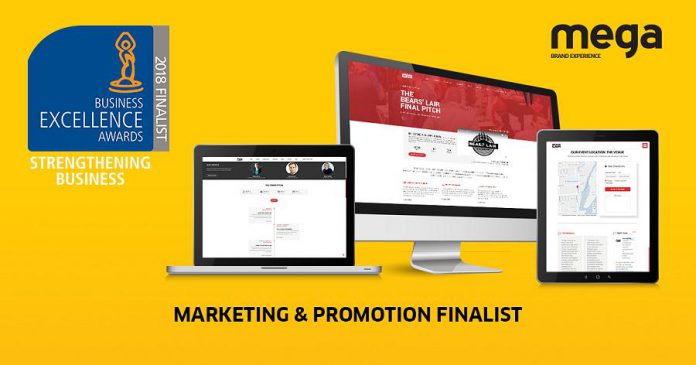 Mega Experience is a finalist in the Marketing & Promotion category for the 2018 Peterborough Business Excellence Awards. Mega Experience has been a finalist in the category twice before, winning the award for the first time in 2015. (Supplied graphic)