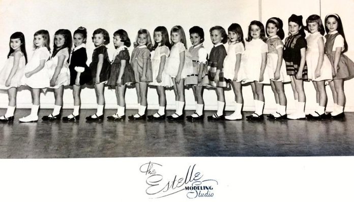 Diana Carter's love affair with fashion began at a very young age, when she was a child model (fourth from left). She appeared in the Eaton's catalogue when she was only four years old. (Supplied photo)