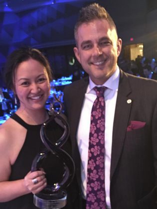 Grace Reynolds with Jason Kay, her mortgage broker partner and mentor at Northwood Mortgage Ltd.  (Supplied photo)