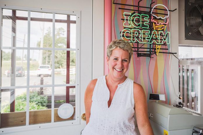 Jenn Scates, Vice President/Marketing at Central Smith Creamery, has helped lead the Peterborough-area dairy to become a successful nation-wide distributor of ice cream, sherbert, sorbet, frozen yogurt, frozen desserts, and more. (Photo: Heather Doughty)