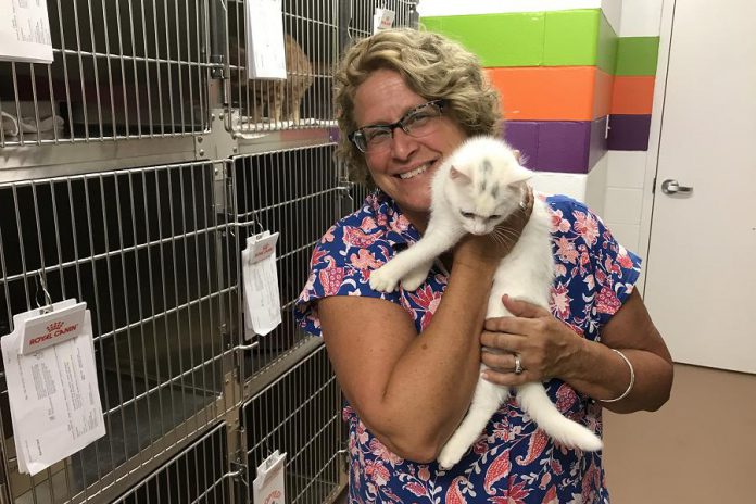 As an animal lover and pet owner herself, Susan cares deeply about the animals who end up in the care of the Peterborough Humane Society. (Photo: Barb Shaw)