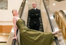 Ryan Kerr and Kate Story are two of the performers in "Sorry about what happened at the mall", a contemporary dance work set inside Peterborough Square on the escalators and lower hallway. It's one of more than 40 events reflecting the theme 'Art In Unexpected Places' of Artsweek 2018, which runs from September 21 to 30 at various locations in Peterborough. (Photo: Andy Carroll)