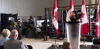 On September 6, 2018, Peterborough-Kawartha MP and Minister of Status of Women was at the new Steelworks Design facility on Fisher Drive in Peterborough to announce $498,000 in federal funding for the Canadian Manufacturers & Exporters (CME) to implement a three-year project aiming at attracting and inspiring more women and youth to pursue a career in manufacturing. (Photo: Office of Minister of Status of Women)