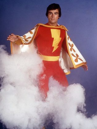 Jackson Bostwick performed as Captain Marvel until he was fired from the role. The ratings of "Shazam!" plummeted and the series was cancelled after 11 episodes without him.  Bostwick sued Filmation Studios and won the case for wrongful dismissal. (Publicity photo)