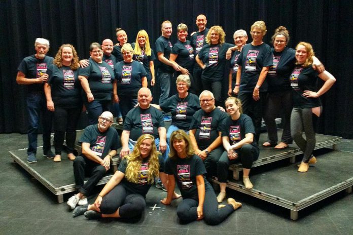 The production team and cast of "The Music of ABBA", a fundraiser for Showplace Performance Centre that runs for three public performances from October 12 to 14, 2018. (Photo: Sam Tweedle / kawarthaNOW.com)