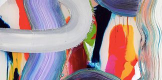 A detail from Jordan Dunlop's painting 'On a Thread to Connect All Others'. This piece will be on display alongside a selection of Jordan's recent work at the Star X Gallery, opening on Friday, October 5th at 6 p.m. (Photo courtesy of Star X)