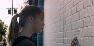 Peterborough actress Kelaiah Guiel in a scene from a new promotional video for Big White Wall, an online website where you can anonymously seek support from others and find professional resources. (Photo: Ontario Telemedicine Network)