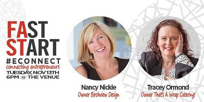 FastStart Peterborough's E-Connect features Nancy Nickle and Tracey Ormond in Peterborough on November 13