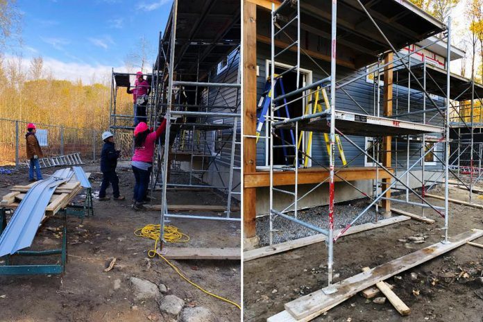 The Kawartha Chamber at the Habitat For Humanity's Curve Lake Build build