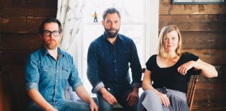 Folk Under The Clock presents Newfoundland folk trio The Once (Phil Churchill, Andrew Dale, and Geraldine Hollet) at the Market Hall in downtown Peterborough on November 21, 2018. (Photo: Tom Cochrane)