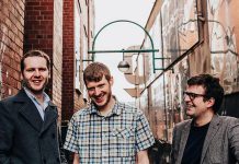Folk Under the Clock opens its 32nd season with a concert by The Young'uns (Sean Cooney, Michael Hughes, and David Eagle), one of Britain's best loved folk trio, at the Market Hall in Peterborough on October 14, 2018. (Publicity photo)