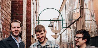 Folk Under the Clock opens its 32nd season with a concert by The Young'uns (Sean Cooney, Michael Hughes, and David Eagle), one of Britain's best loved folk trio, at the Market Hall in Peterborough on October 14, 2018. (Publicity photo)