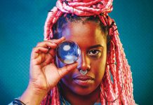 The 2018 Borderless Music & Arts Festival, focusing on alternative and underrepresented artists, runs from October 31st to November 4th in Peterborough. A concert on Halloween night at the Gordon Best in downtown Peterborough features six artists, including Witch Prophet, alternative R&B from Toronto-based Ethiopian/Eritrean singer-songwriter Ayo Leilani. (Photo: Samuel Engelking)