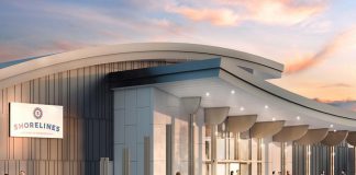 Shorelines Casino Peterborough, located at 1400 Crawford Drive in Peterborough, will officially open at 5 p.m. on October 15, 2018. (Illustration: Great Canadian Gaming Corporation)