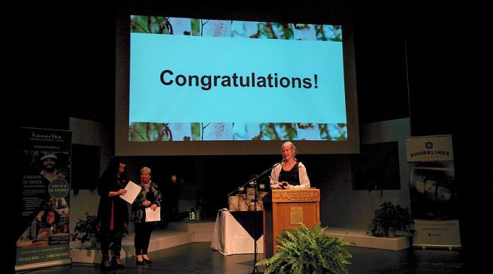 Emily Wilkins of Adventure Outfitters won the Young Professional award. (Photo: Bruce Head / kawarthaNOW.com)