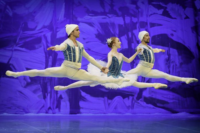 In colloboration with the McMichael Canadian Art Collection, Ballet Jörgen's "The Nutcracker: A Canadian Tradition" features dramatic 30-foot backdrops based on landscapes by famous 20th-century Canadian artists including Tom Thompson and Franklin Carmichael. (Photo: Lawrence Ho)