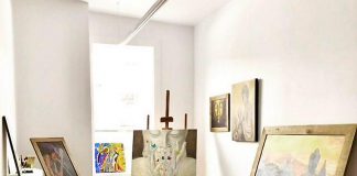 Watson & Lou, the contemporary gift boutique and creative hub in downtown Peterborough, is now offering private studio space to artists. The 1,300-square-foot space, which includes three private studios and an open-concept screen printing facility, features white walls, original wooden flooring, LED lighting, and large windows. (Photo: Watson & Lou)