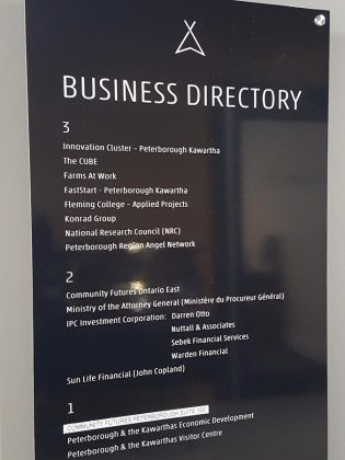 Community Futures Peterborough has joined the area's economic development organizations at Venture North in downtown Peterborough, which include the Innovation Cluster, Community Futures Ontario East, and Peterborough & the Kawarthas Economic Development. (Photo: Jeannine Taylor / kawarthaNOW.com)