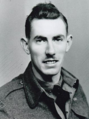 A 22-year-old Joseph Sullivan in England in 1942.  (Photo courtesy of Joseph Sullivan)