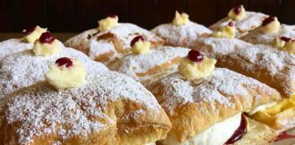 This month we look at snack food favourites reinvented by local businesses. The Pastry Peddler in Millbrook has come up with its own version of the Passion Flakie, with different flavours every "Flaky Friday". Pictured is lemon curd, raspberry preserve, and fresh cream. (Photo: Brad Katz / Pastry Peddler)
