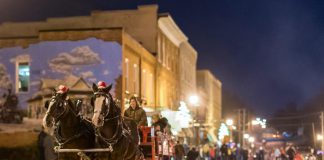 Millbrook's Christmas In The Village, on the evening of Thursday, December 6, 2018, offers festive activities for the entire family, including the popular horse-drawn wagon rides through the downtown of the picturesque village. (Photo: Marjorie McDonald)