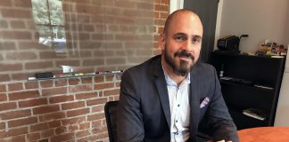 Michael Konopaski, CFO of Burlington-based Aligned Capital Partners Inc. and managing director of Inclusive Advisory in Peterborough, will be presenting a cheque for $10,000 on behalf of Aligned Capital to the YMCA of Central East Ontario on November 23, 2018. to support the charity's local Strong Kids Campaign. (Photo: Barb Shaw / kawarthaNOW.com)