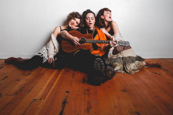 Formed in Australia and based in Victoria BC, folk-pop trio Belle Miners (Felicia Harding, Marina Avros, and Jaime Jackett) perform at the Gordon Best Theatre in downtown Peterborough on Saturday, November 10, 2018 with Melody Ryan and Blue Hazel. (Publicity photo)