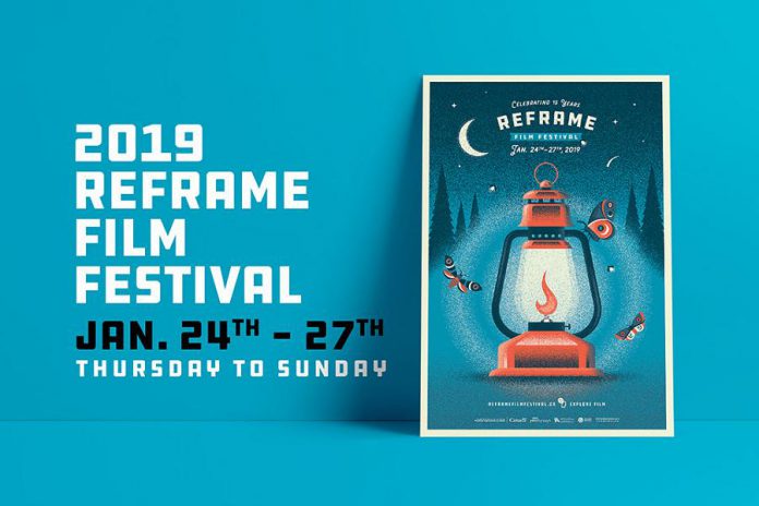  A new leadership team and a newly redesigned website are some of the changes for the 15th annual ReFrame documentary film festival, running  January 24 to 27, 2019 at multiple venues in downtown Peterborough. (Graphic: ReFrame Film Festival)