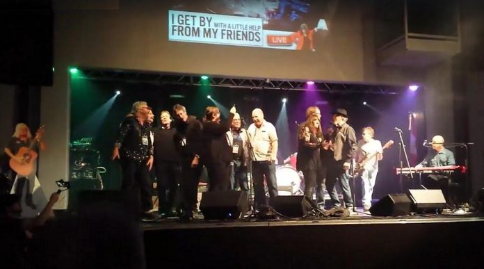 The 'I Get By With A Little Help From My Friends' benefit concert was held at The Venue in Peterborough on November 19, 2018 after Rick Young was unable to make his living playing music following treatment for non-Hodgkin lymphoma. (Photo: Catherine Bailie McGrath / Facebook)