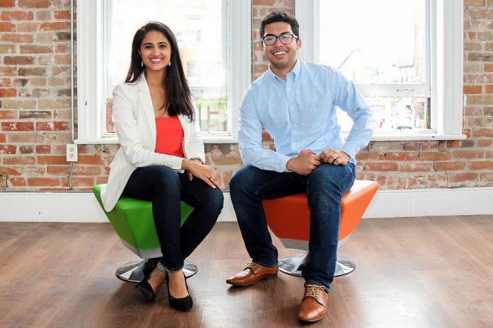 Sana Virji and Ribat Chowdhury, co-founders of Ribitt, which has recently raised $600,000 in seed round funding for an additional expansion of the company's free mobile rewards app to businesses across Canada. (Photo: Ribitt)