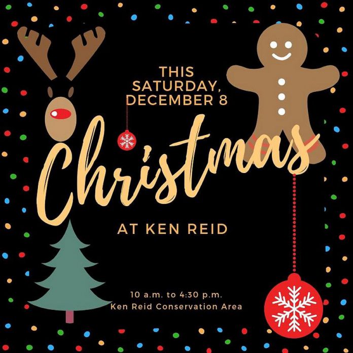 "Christmas at Ken Reid" is  a free family event from 10 a.m. to 4:30 p.m. on Saturday, December 8, 2018. (Graphic: Kawartha Conservation)