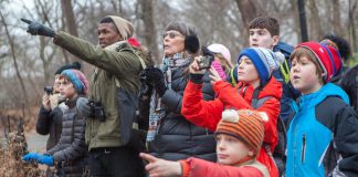 On a single day from December 14th through January 5 each year, tens of thousands of volunteers throughout the Americas take part in the Christmas Bird Count. Wildlife organizations use data collected by citizen scientists in this long-running census to assess the health of bird populations and to help guide conservation action. The Christmas Bird Count is one of several ways you can contribute to real-life science, (Photo: Camilla Cerea / Audubon)