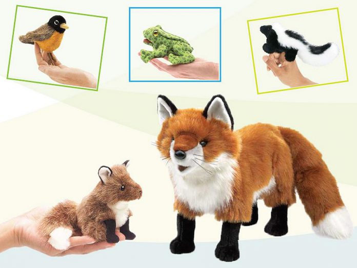 Woodland finger puppets.