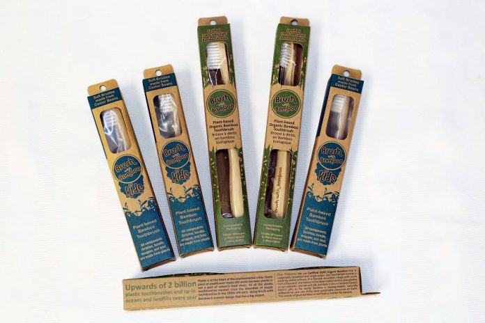 Brush With Bamboo toothbrushes.