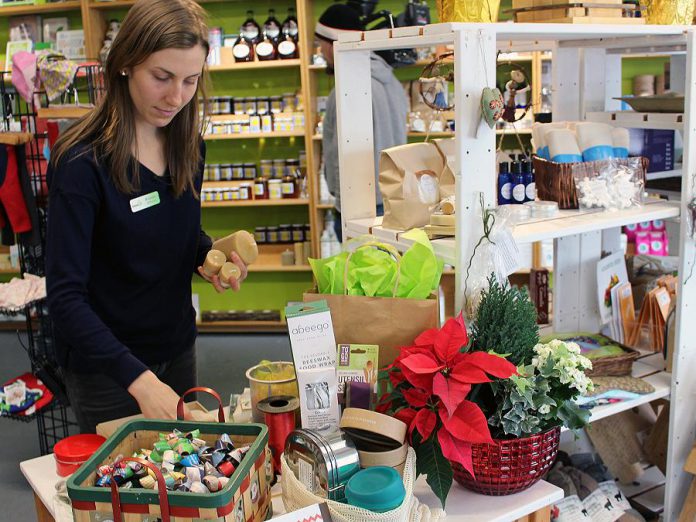 The GreenUP Store is hosting an open house and wrapping party on Saturday, December 8th which will showcase natural, environmentally friendly wrapping options and provide samples, demos, and ideas to wrap your gifts the green way this holiday season. (Photo: GreenUP)