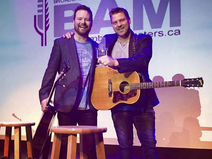 In September 2018, Dave Wasyliw and Chris Thorsteinson of Doc Walker were inducted into the Broadcasters Association of Manitoba's Music Hall of Fame, created to recognize successful artists who have roots in Manitoba. (Photo: Doc Walker)