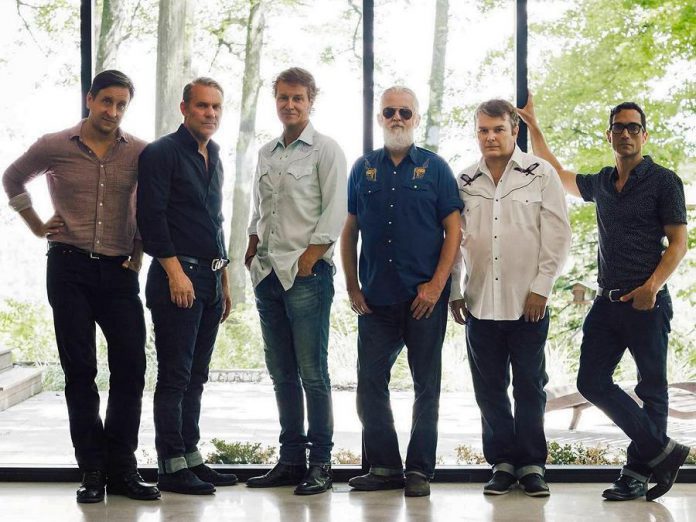 Canada's legendary alt-country rockers Blue Rodeo (Mike Boguski, Colin Cripps, Jim Cuddy, Greg Keelor, Bazil Donovan, and Glenn Milchem) are performing a benefit concert for local health care at the Peterborough Memorial Centre on December 28, 2018. (Photo: Dustin Rabin)