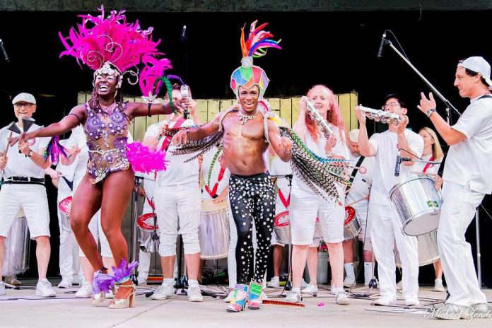 Celebrate New Year's Eve at The Venue in downtown Peterborough in Brazilian Carnival style, with a celebration featuring samba drumming group A Fantástica Bateria along with contemporary Brazilian dance music from Batucatronica and DJ Rodrigo Flores. (Photo: Michael Zender)